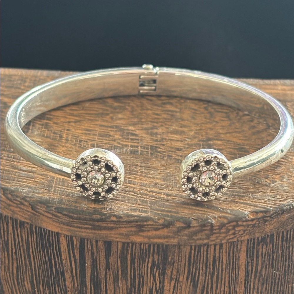 Brighton Silver Bracelet with Black Accents